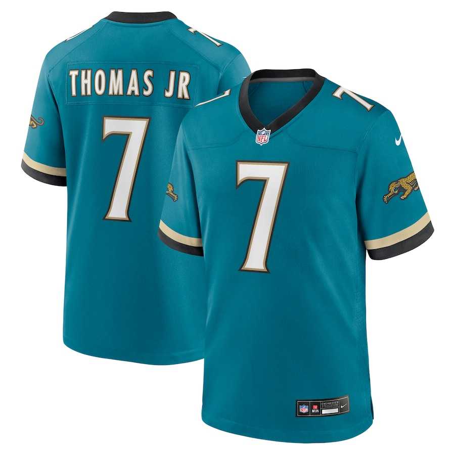 Men & Women & Youth Jacksonville Jaguars #7 Brian Thomas Jr Teal 2024 F.U.S.E. Prowler Throwback Vapor Limited Football Stitched Jersey->kansas city chiefs->NFL Jersey